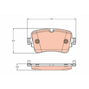 Set placute frana spate TRW GDB2131