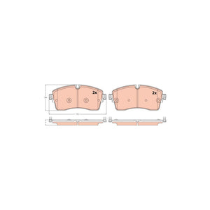 Set placute frana fata TRW GDB2255