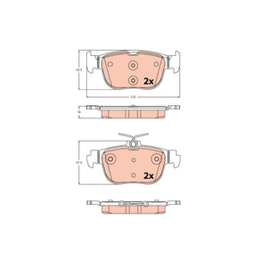 Set placute frana spate TRW GDB2373
