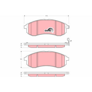 Set placute frana fata TRW GDB3380