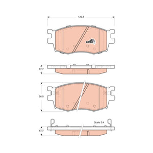 Set placute frana fata TRW GDB3420