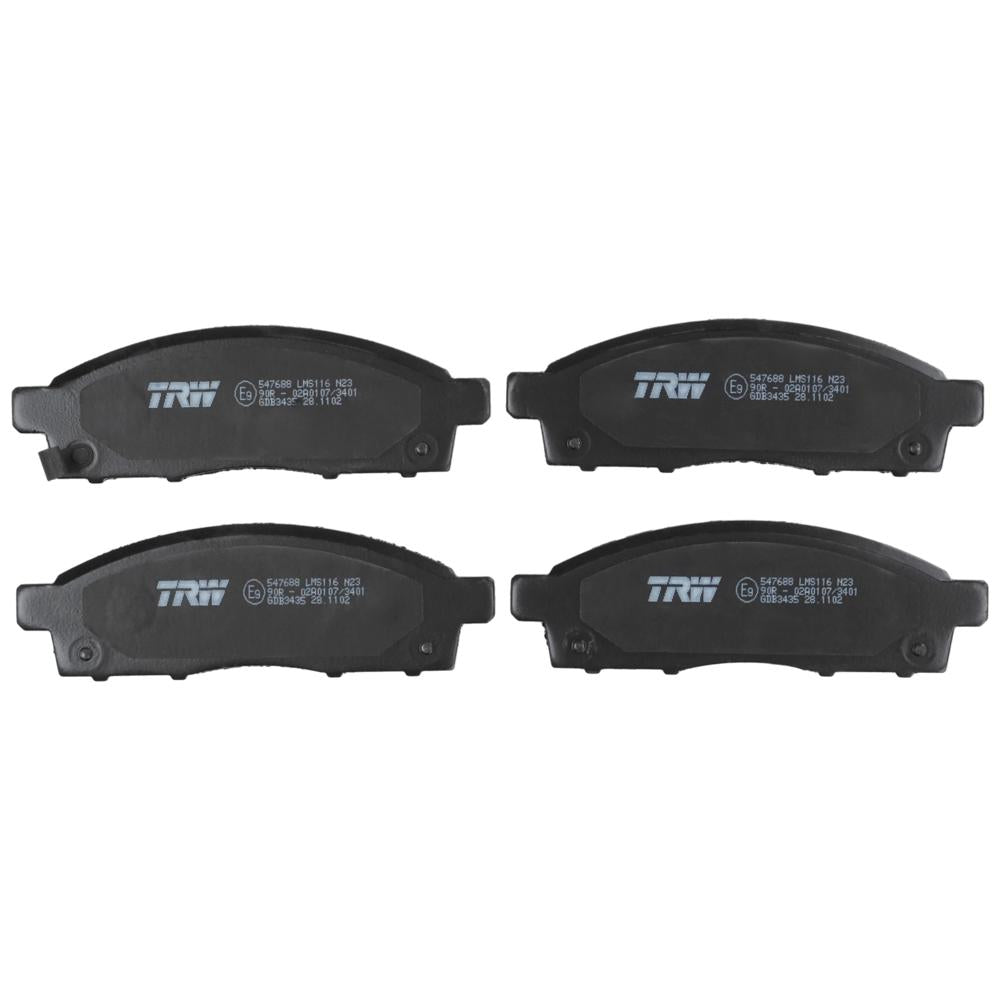 Set placute frana fata TRW GDB3435