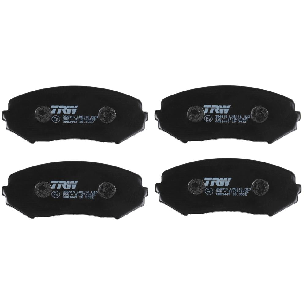 Set placute frana fata TRW GDB3443