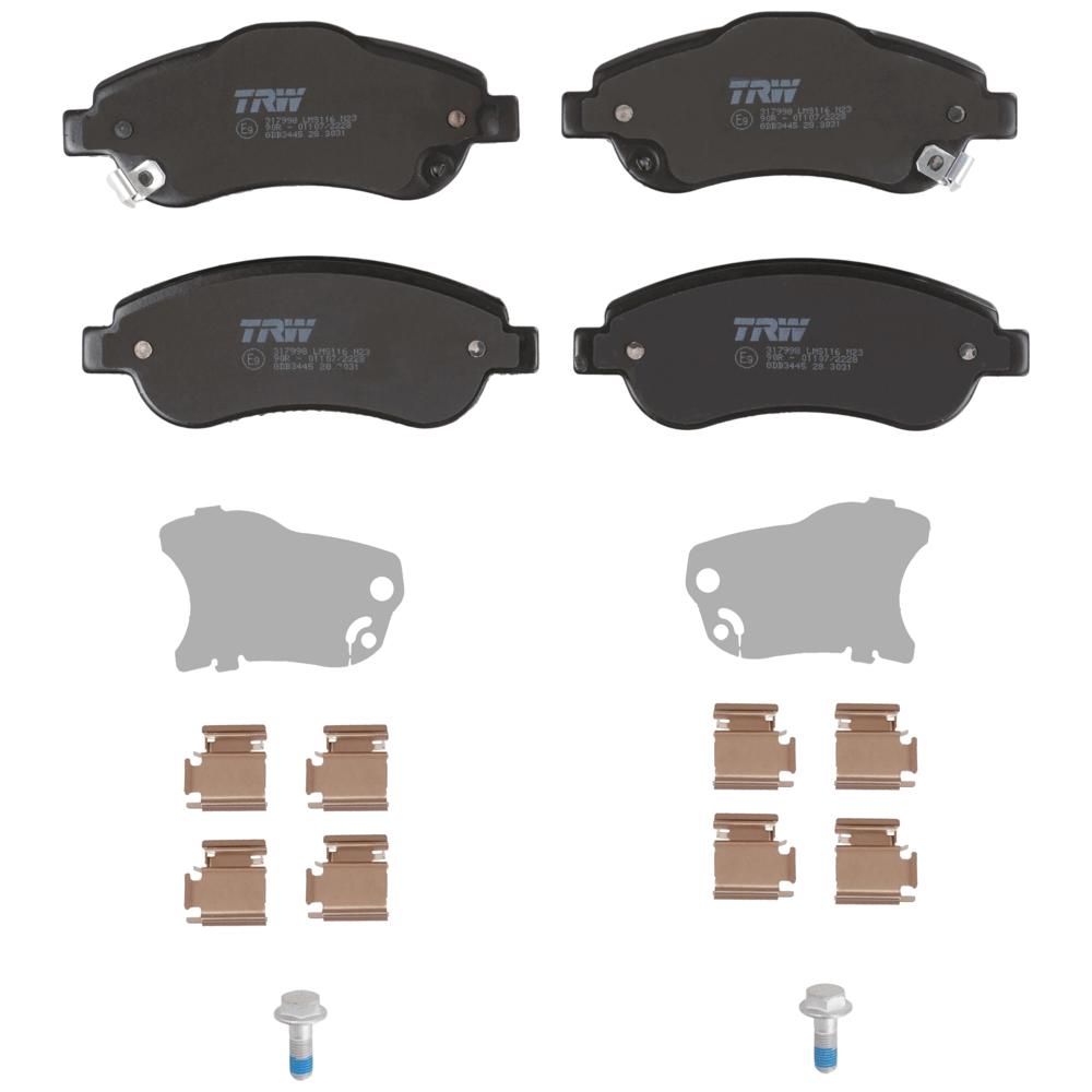 Set placute frana fata TRW GDB3445