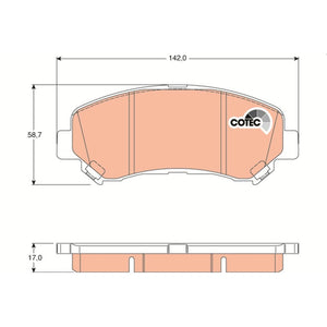 Set placute frana TRW GDB3467