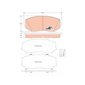 Set placute frana fata TRW GDB3471
