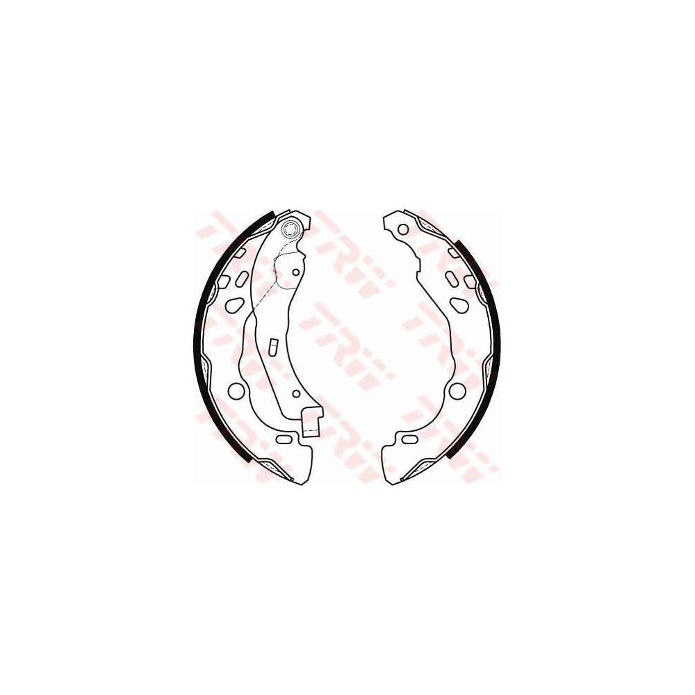 Set saboti frana sistem franare bosch d: 203MM TRW GS8455
