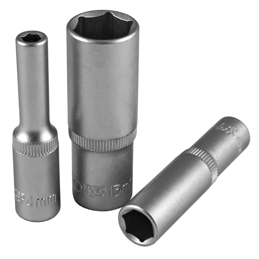 Tubulara hexagonala lunga 50MM cromata 1/4` 13 mm Jbm 10098