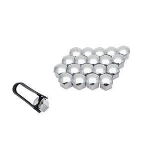 Capac prezoane 19 mm crom set 20 buc+cleste Mega Drive 45254
