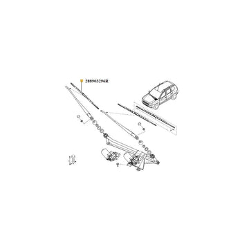 Stergator parbriz 475 mm stanga Renault 288903296R