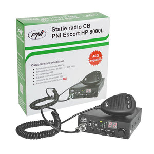 Statie radio cb Pni escort HP 8000L 12V 4W cu asq reglabil, functie lock, mufa de bricheta inclusa PNI-HP8000L