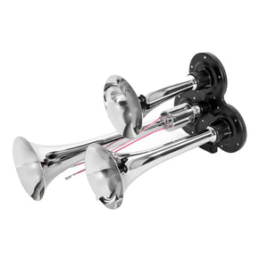 Claxon 3 trompete pentru compresor aer 12/24V TRIMMER TRC004