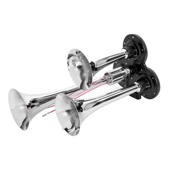Claxon 3 trompete pentru compresor aer 12/24V TRIMMER TRC004
