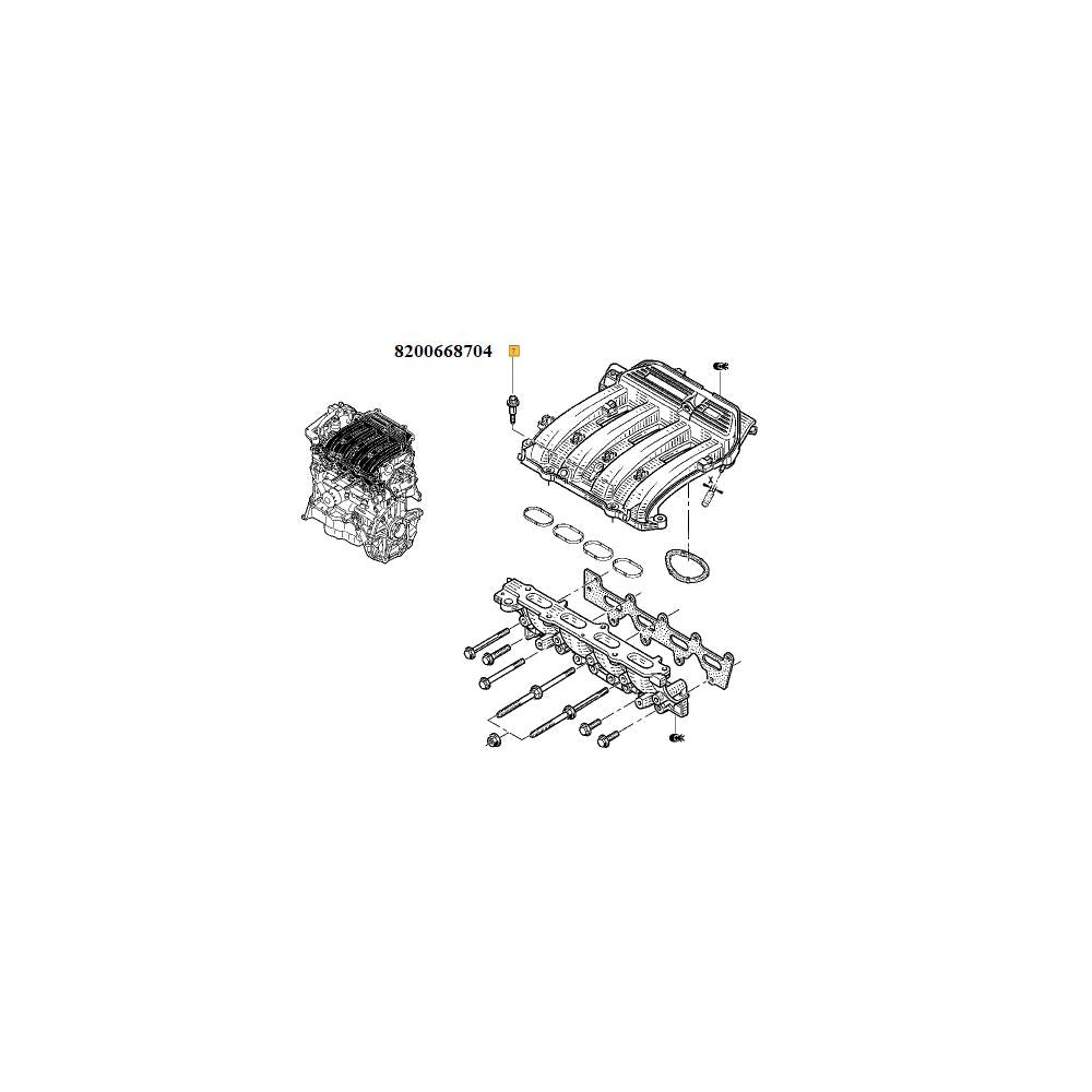 Surub fixare Renault 8200668704