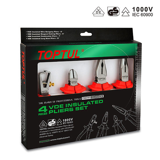 Set 4 clesti izolati 1000V Toptul GAAE0406