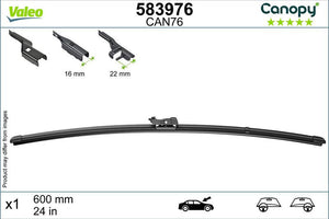 Lamela stergator Valeo Canopy 600 mm | 24 inch 583976 – imagine 2