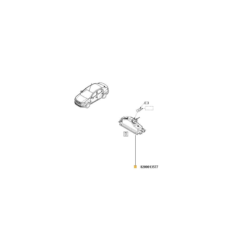 Lampa numar Renault 8200013577