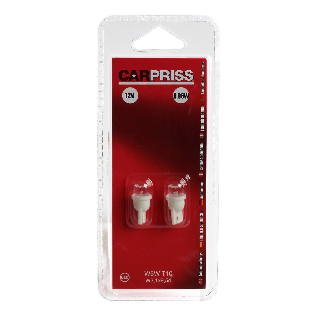 Bec Carpriss T10 12V 5W W2,1x9,5d Set 2 buc 70740010