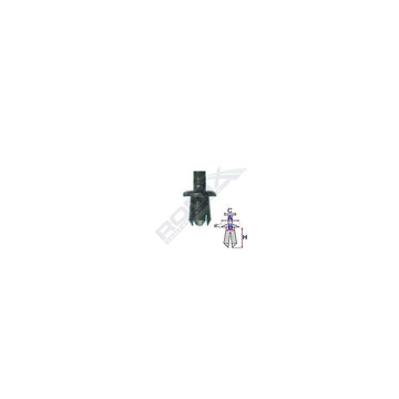 Clips fixare Fiat - negru set 25 buc Romix 20222