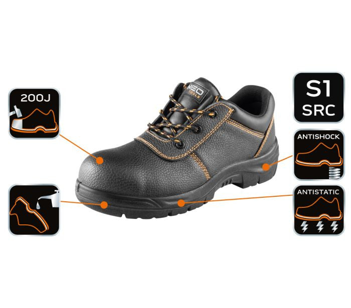Pantofi din piele S1 SRC cu varf de otel, 42 Neo Tools 8216042 – imagine 6