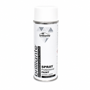 Vopsea spray alb pur lucios RAL 9010 400ml Brilliante 01427