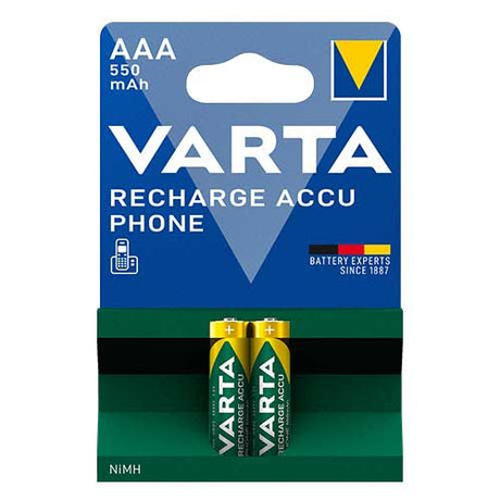 Baterie Varta Reincarcabila Recharge Accu Phone AAA 550 mAh Blister 2 buc 58397101402