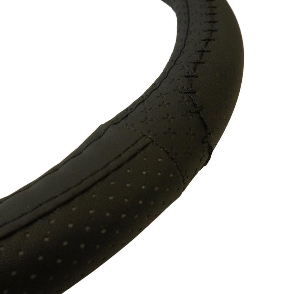Husa volan piele ecologica negru 37- 39 cm Umbrella 101423
