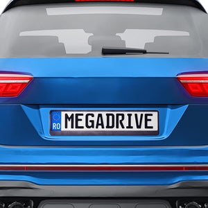 Suport numar inmatriculare Mega Drive metalizat graphite 1 buc 45182