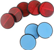Catadioptru rotund autoadeziv 60 mm Rosu Runkit RKDI07