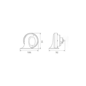Set claxoane electromagnetice cu releu 12V 6A+6A ton inalt si jos Seger 60BT12.100.02K