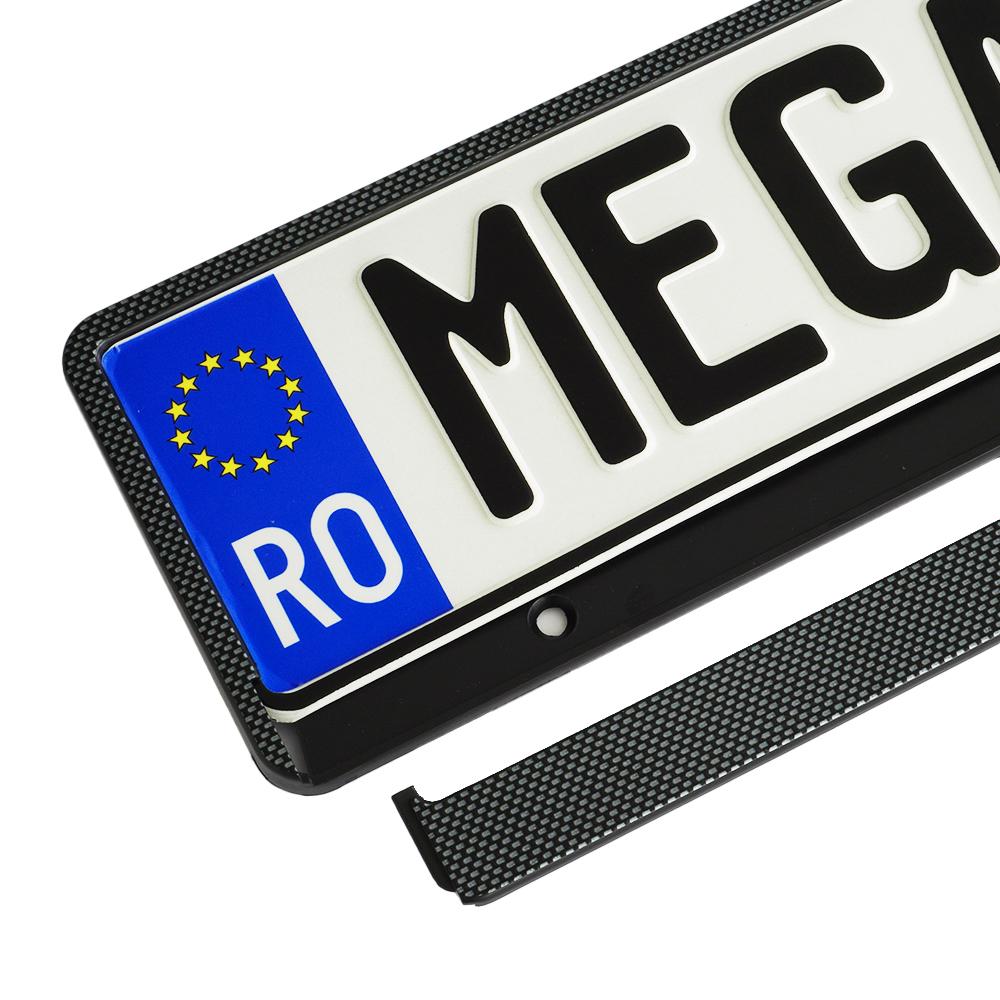 Suport numar inmatriculare Mega Drive carbon 1 buc 45185