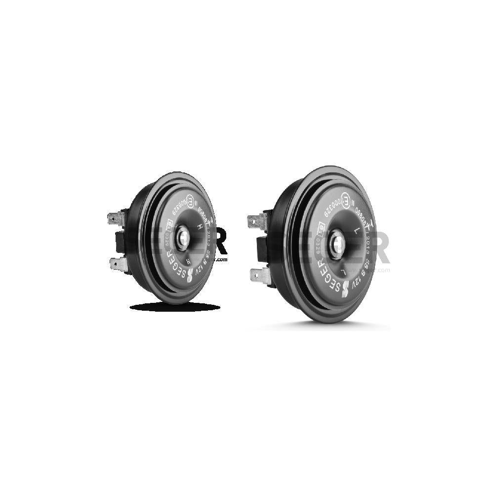 Set claxoane electromagnetice 12V 3.5A+3.5A ton inalt si jos Seger 55BO12.100.02K