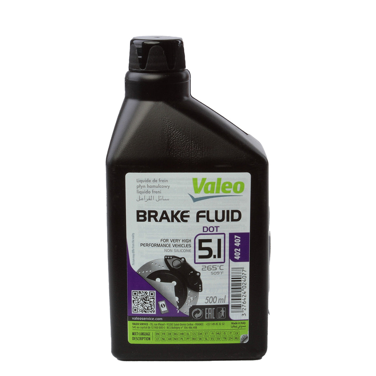 Lichid de frana Valeo DOT5.1 sintetic 0.5 L 402407