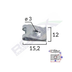 Clips metalic fixare universal set 25 buc Romix 16031