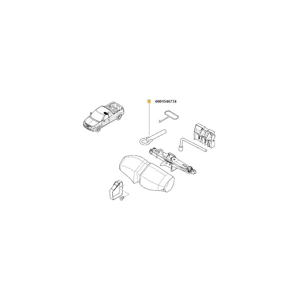 Carlig de remorcare fata Renault 6001546734