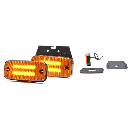 Lampa gabarit LED 1138 W158, 12V-24V, pozitie portocaliu Was