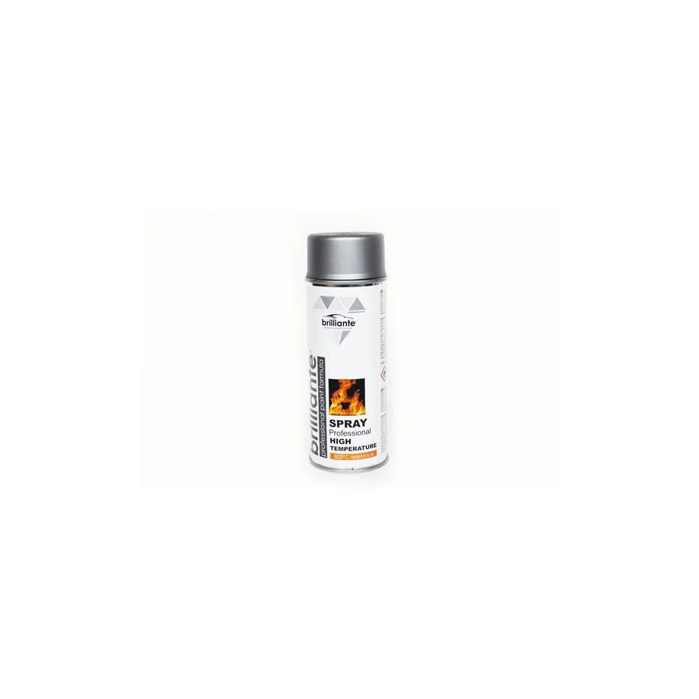 Vopsea spray temperaturi inalte (argintiu) 400ML Brilliante 01453 – imagine 2