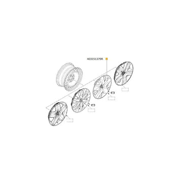 Capac roata tabla 16`` Renault 403151379R