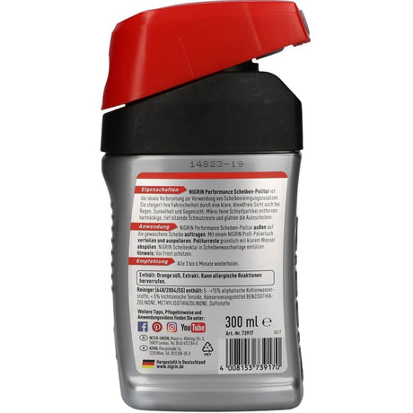 Polish zgarieturi suprafete sticla auto, Nigrin Performance, 300 ml 12179398 – imagine 2