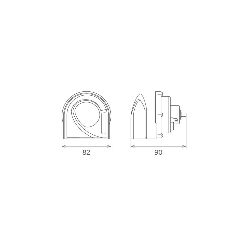 Claxon electromagnetic 12V 6A ton inalt Seger 65HI12.100.02K