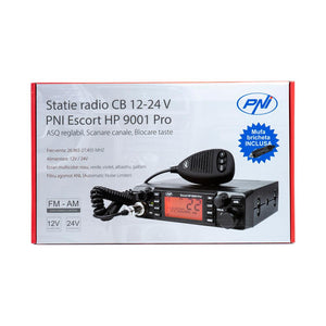 Statie radio cb Pni escort HP 9001 pro asq reglabil, am-fm, 12V/24V, 4W, scan, dual watch, anl, ecran multicolor PNI-HP9001P