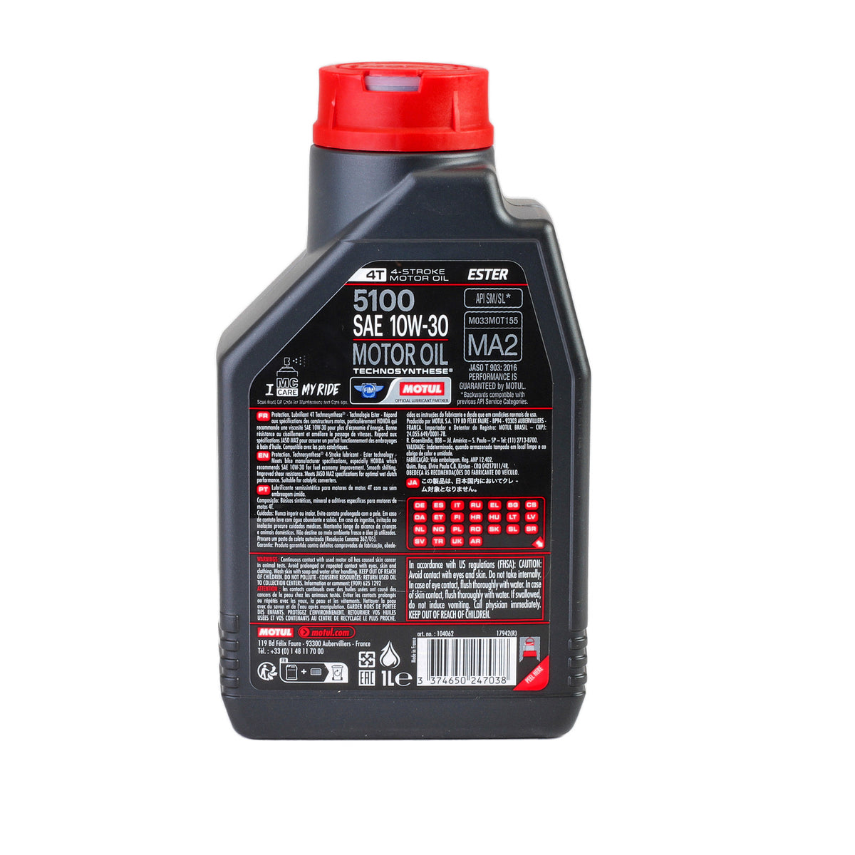 Ulei motor Motul 5100 10W30 4T 1L 104062 – imagine 2