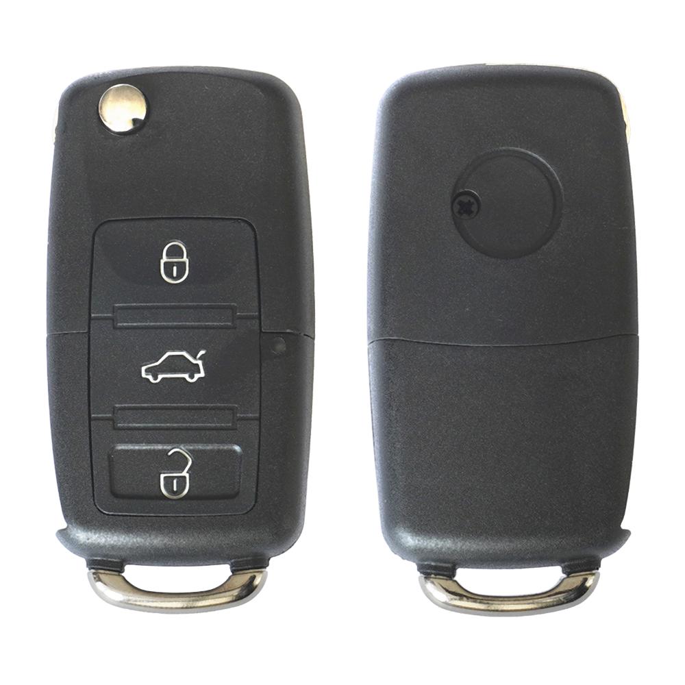 Carcasa cheie contact pentru Volkswagen jetta / passat (B5-B6-B7) / polo / scirocco / tiguan, 3 butoane, cu cheie Akonen 004VW003
