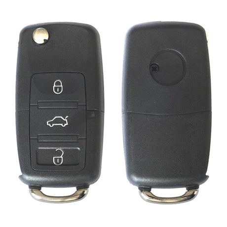 Carcasa cheie contact pentru Volkswagen jetta / passat (B5-B6-B7) / polo / scirocco / tiguan, 3 butoane, cu cheie Akonen 004VW003