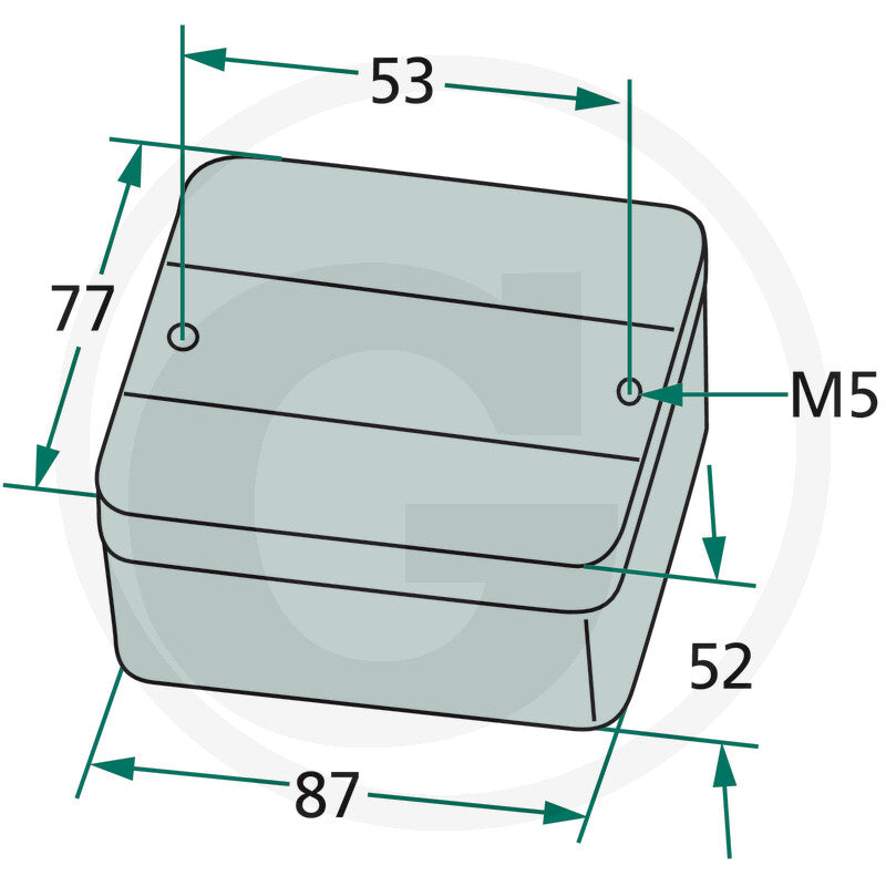 Far ceata unghiular Granit 12V pentru utilaje 20700015