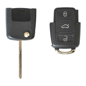 Carcasa cheie contact pentru Volkswagen jetta / passat (B5-B6-B7) / polo / scirocco / tiguan, 3 butoane, cu cheie Akonen 004VW003
