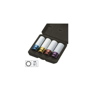 Set 4 tubulare impact de 1/2` sp. extractie roti Jbm 52338