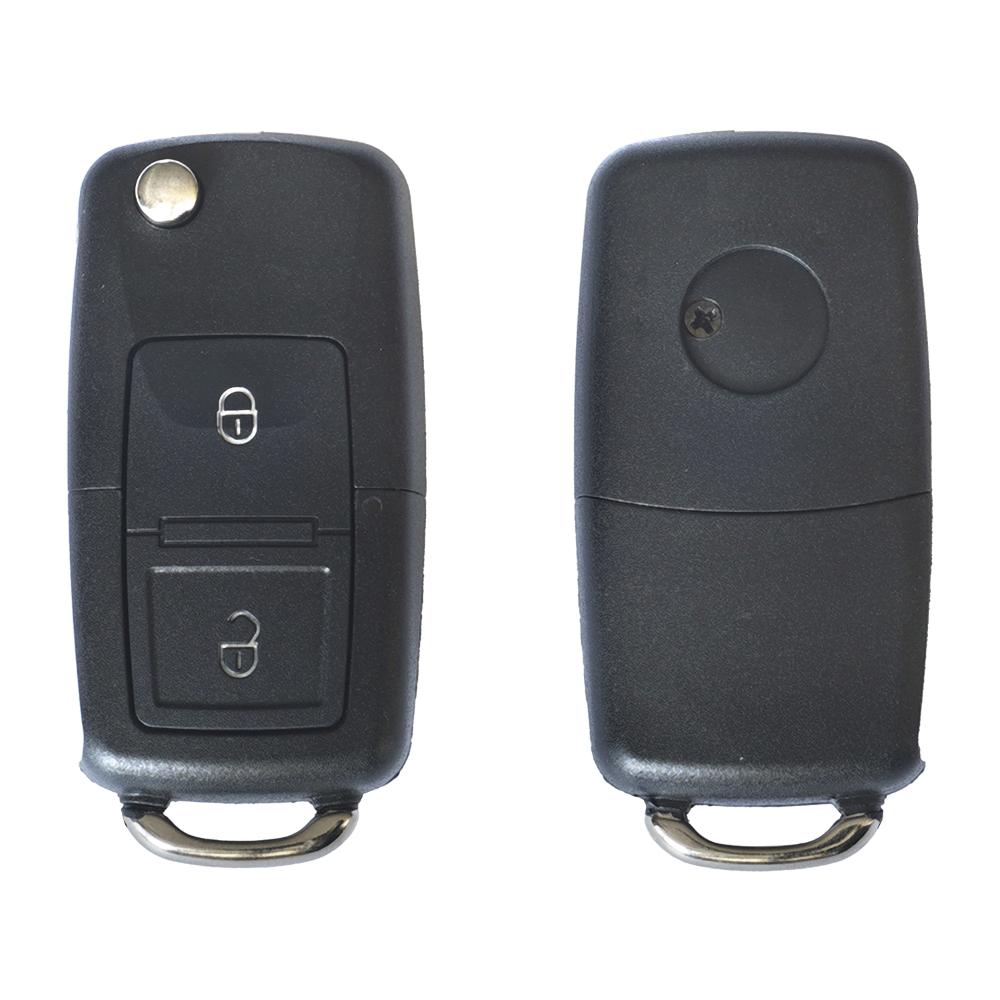 Carcasa cheie contact pentru Volkswagen jetta / passat (B5-B6-B7) / polo / scirocco / tiguan, 2 butoane, cu cheie Akonen 004VW002