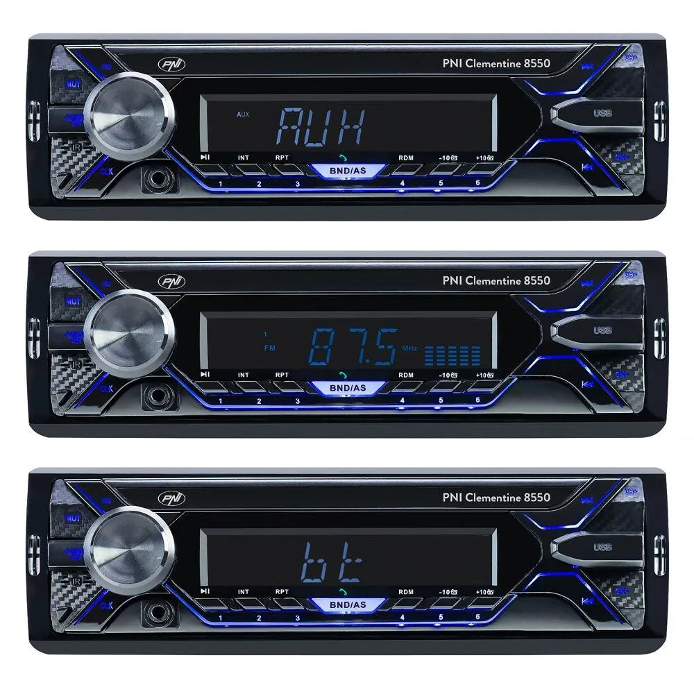 Radio MP3 player auto Pni clementine 8550BT, fata detasabila, 4X45W, 12V, 1 din, cu sd, USB, aux, rca PNI-MP3-8550 – imagine 15