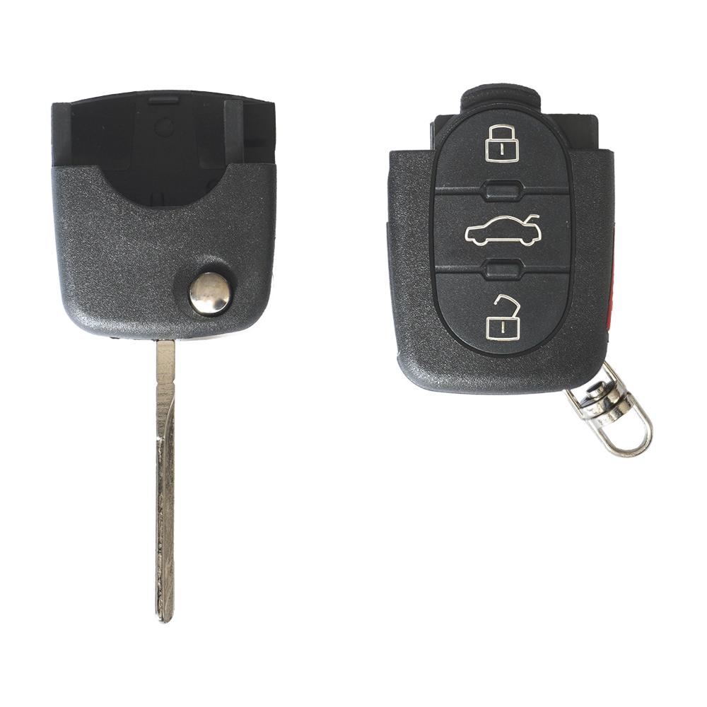 Carcasa cheie contact pentru Skoda fabia / octavia, 3+1 butoane, cu cheie Akonen 004VW018